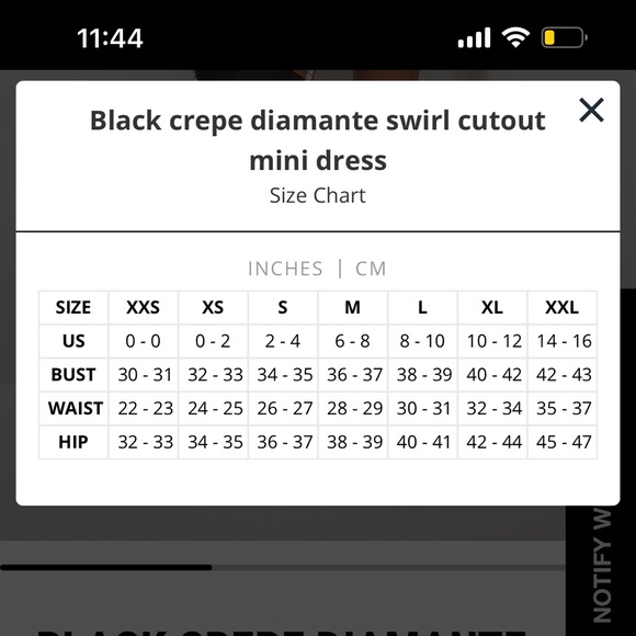 Heiress Beverly Hills Black crepe diamante swirl cutout mini dress - Picture 5 of 5